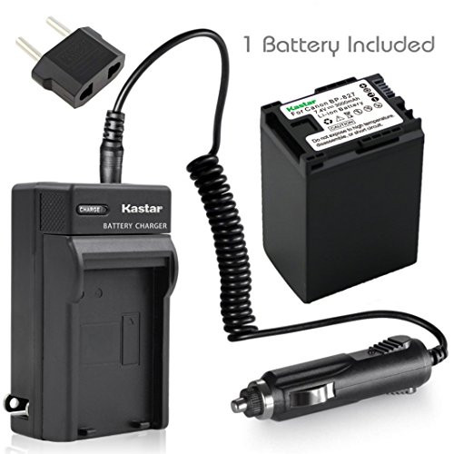 Kastar BP-827 Battery 1X + Charger for Canon VIXIA HF10 HF11 HF20 HF21 HF100 HF200 HF G10 HF M30 M31 M32 HF M40 HF M41 HF M300 HF M400 HF S10 HF S11 HF S20 HF S21 S30 S100 S200 HG20 HG21 HG30 XA10