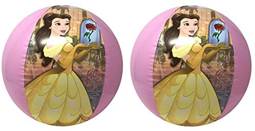 Disney Inflatable Beach Balls - 2 Pack - Princesses Belle, Cinderella, Rapunzel Disney Inflatable Beach Balls - 2 Pack - Princesses Belle, Cinderella, Rapunzel