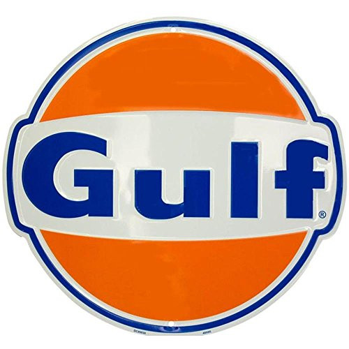 Signs 4 Fun SR85030 Gulf Oil Die Cut Round Sign