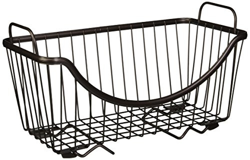 Spectrum Diversified Ashley Stackable Basket Tray, Bronze