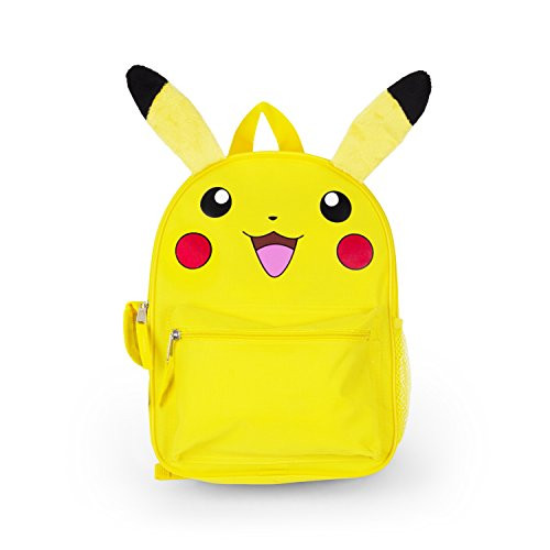 FAB Starpoint Boys' Pikachu 12 Inch Backpack with Extension Ears, Yellow