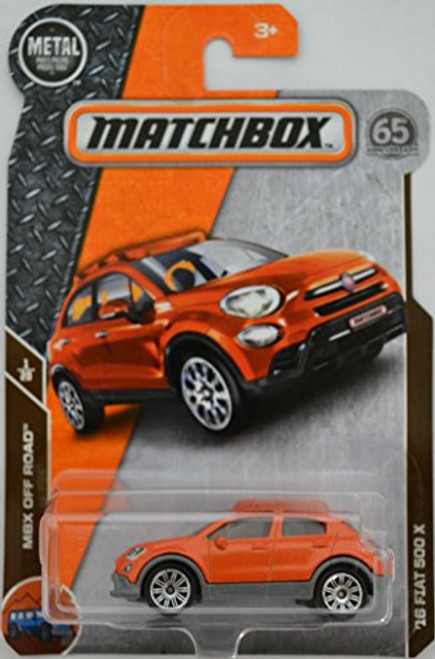 Red 16 Fiat 500 X MatchBox MBX Off Road Series 1:64 Scale Collectable Die Cast Model Car