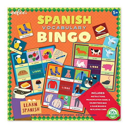 eeBoo Spanish Bingo Game for Kids eeBoo Spanish Bingo Game for Kids