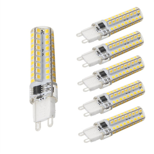 LanYue 5 Watts Silicone Coated G9 LED Light Bulb 360 Degree Dimmable G9 Light Bulb 120V 40w Equivalent LED G9 Warm White 3000k (5)