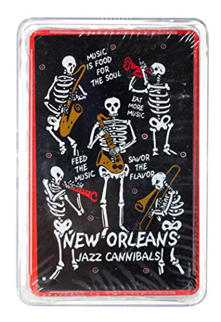 Artisan Owl New Orleans Jazz Cannibals Skeleton Band Playing Cards