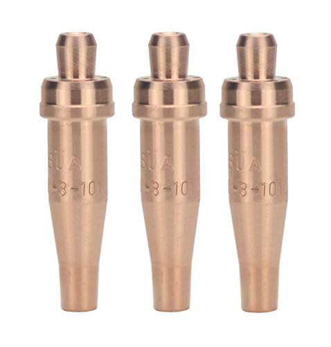 (3 Pack) SÜA - 3-101 Acetylene Cutting Tip - Replacement for Victor. Sizes: 000, 00, and 0 (Small TIP Series)