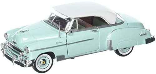 Motor Max 1:24 1950 Chevrolet Bel Air Coupe Die Cast Vehicles, Teal Green