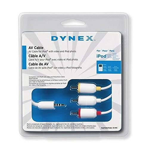 Dynex DX-IPAVC - Video / audio cable - composite video / audio - RCA (M) - mini-phone 3.5 mm 4-pole (M) - 6 ft