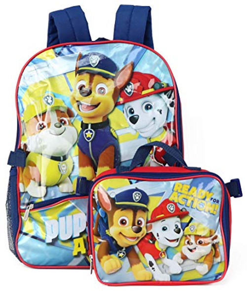 Nickelodeon Boys' Paw Patrol Backpack with Lunch, Red