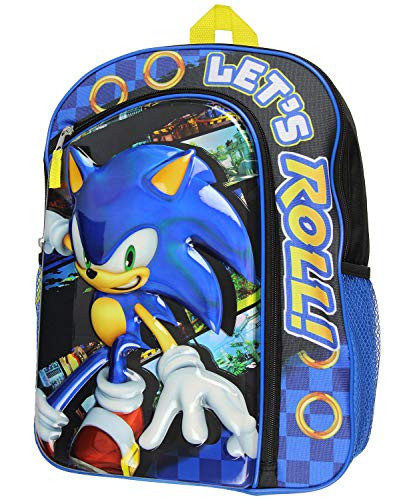 Sonic the Hedgehog Molded Iridescent Laptop Backpack 16 Inch