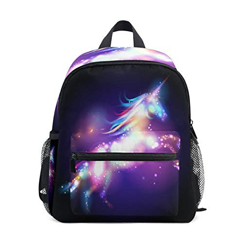 AUUXVA Kids Backpack Galaxy Cute Unicorn Toddler Shoulder Travel Elementary School Bags Preschool Kindergarten for Girls Boys Children