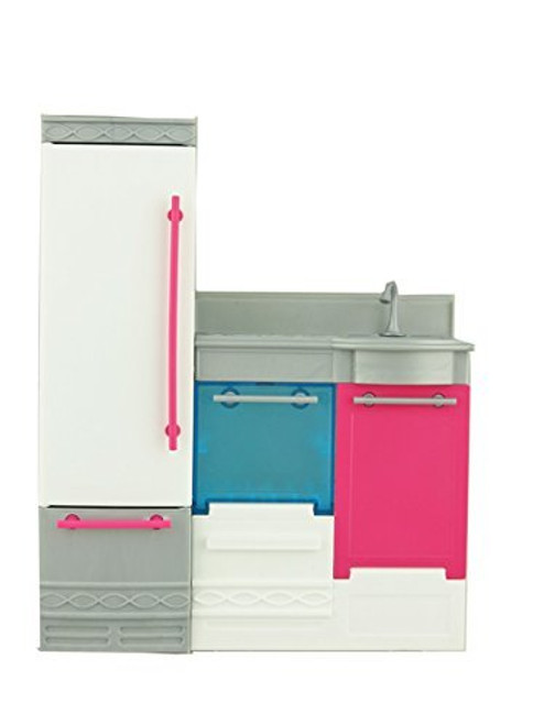 Barbie Replacement Parts Dreamhouse CJR47 - Includes Kitchen Section - Refrigerator, Dishwasher, Sink, Oven and Stove Barbie Replacement Parts Dreamhouse CJR47 - Includes Kitchen Section - Refrigerator, Dishwasher, Sink, Oven and Stove