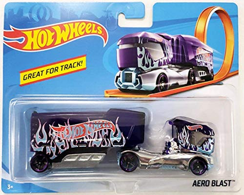 Hot Wheels Track Stars Semi & Trailer - Aero Blast Hot Wheels Track Stars Semi & Trailer - Aero Blast