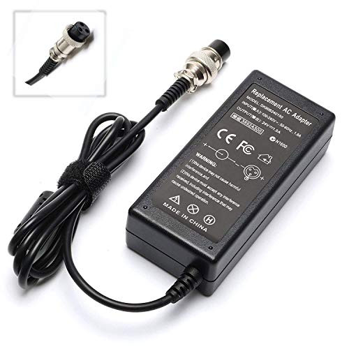 36w 24V 1.5A Electric Scooter Battery Charger for Razor E100 E200 E300 E125 E150 E500 PR200 MX350, Pocket Mod, Sports Mod, and Dirt Quad 3-Prong Inline
