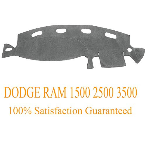 Dashboard Cover Dash Cover Mat Dashcover Dashmat Custom Fit for Dodge Ram 1500 2500 3500 1998-2001 (Ram 98-01, Gray) Y21