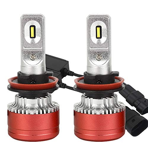 WISWIS H11 H8 H9 LED Headlight Bulbs CSP Chips,10000Lm 6000K Extremely Bright All-in-One Conversion Kit,360 Degree Adjustable Beam Angle