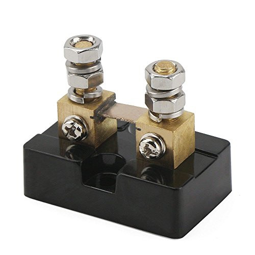 BestTong DC 50A 50mV Current Meter Shunt, High Accuracy Electrical Current Shunt Resistor Kit, Metal DC Ammeter Shunt for Automotive Ampere Current Testing