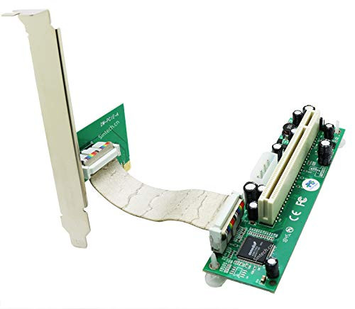 Sintech PCI-E Express 1X to PCI 32bits Adapter with Flex Cable  (with White Molex Power)