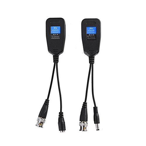 Pomya Passive Video Balun Transmitter, 1 Pair Passive CCTV Coax BNC Video Power Balun Transceiver to RJ45 Connector Pomya Passive Video Balun Transmitter, 1 Pair Passive CCTV Coax BNC Video Power Balun Transceiver to RJ45 Connector
