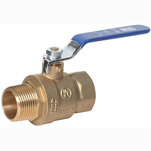 Midwest Control MBB-100 600 PSI CWP 1" MPT x FPT Brass Ball Valve