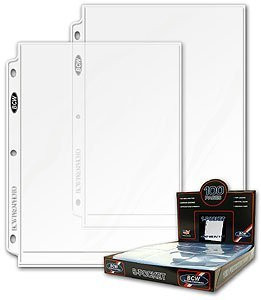 20 (Twenty Pages) - BCW Pro 8 X 10 Photo Page 3-Pack