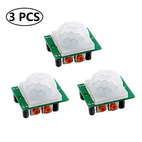 Aokin 3 Pack HC-SR501 Pir Motion IR Sensor Body Module Infrared for Arduino