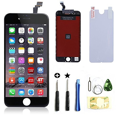 ZTR OEM Black LCD Display Touch Digitizer Screen Assembly Replacement for iPhone 6 4.7 inch
