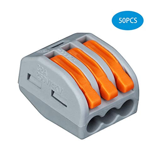222-413 LEVER-NUTS 3 Conductor Compact Connectors(50 Pack) 222-413 LEVER-NUTS 3 Conductor Compact Connectors(50 Pack)