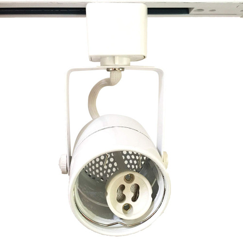 KING SHA White GU10 Line Voltage Track Lighting Head (BULB NOT INCLUDED)compatible H type 3-wire single circuit track systems