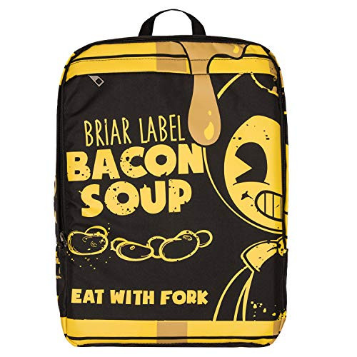 Bendy and the Ink Machine Backpack - Black Bendy Knapsack (Bendy Wrap Can)