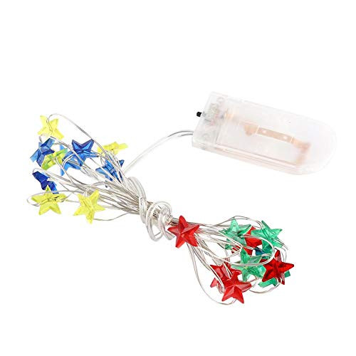 Riuty Star String Lights, 3 Meters 30 LED Battery Operated LED Twinkle Lights for Patio Wedding Bedroom Princess Castle Play Tents Decoration(Colorful)