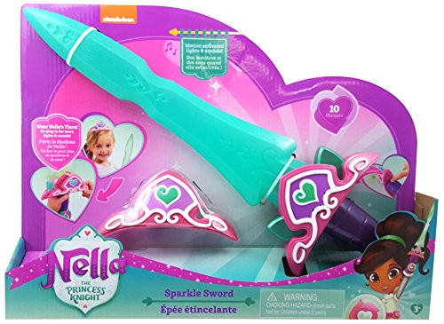 Nella The Princess Knight Exclusive Tiara and Motion Activated Sparkle Sword with 10 Phrases Nella The Princess Knight Exclusive Tiara and Motion Activated Sparkle Sword with 10 Phrases
