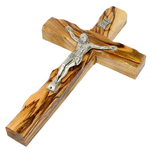 Bethlehem Gifts TM Handcarved from Bethlehem Olive Wood Cross Crucifix (Crucifix, 8") Bethlehem Gifts TM Handcarved from Bethlehem Olive Wood Cross Crucifix (Crucifix, 8")