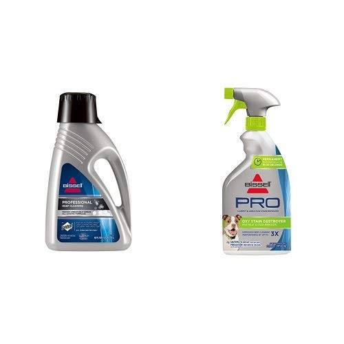 Bissell 78H6B Deep Clean Pro 2X Deep Cleaning Concentrated Carpet Shampoo with Oxy Stain Destroyer Pet Plus Pretreat Bissell 78H6B Deep Clean Pro 2X Deep Cleaning Concentrated Carpet Shampoo with Oxy Stain Destroyer Pet Plus Pretreat
