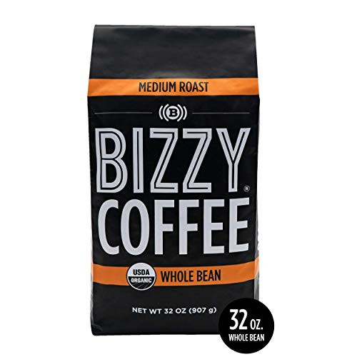 Bizzy Organic Coffee - Medium Roast - Whole Bean - 2 lbs
