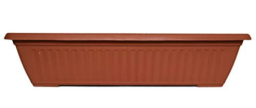 Set of 1 Terra Cotta Rectangle Planter/Pots! Perfect for Both Indoor and Outdoor Plants! (1, Terra Cotta)