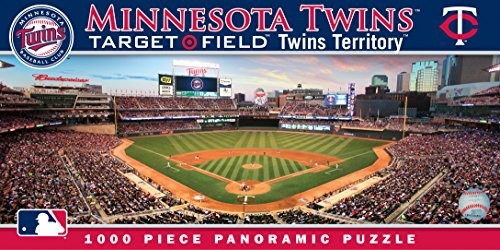 MasterPieces MLB Minnesota Twins Stadium Panoramic Jigsaw Puzzle, Target Field, 1000 Pieces MasterPieces MLB Minnesota Twins Stadium Panoramic Jigsaw Puzzle, Target Field, 1000 Pieces