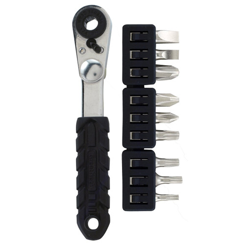 GreatNeck 51063 Mini Ratchet and Bit Set, 10-Piece