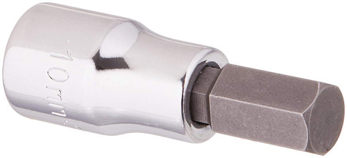 SK Hand Tool 41409 3/8-Inch Drive Hex Bit Socket, 10mm, Chrome