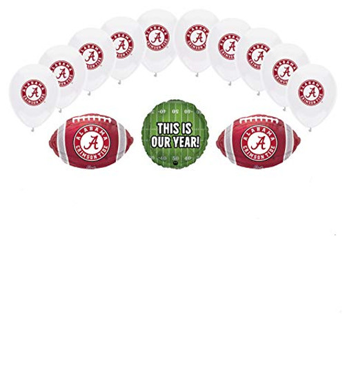 Mayflower Products Alabama Crimson Tide Football Tailgating Party Supplies Balloon Bouquet Decorations Mayflower Products Alabama Crimson Tide Football Tailgating Party Supplies Balloon Bouquet Decorations
