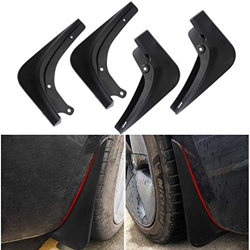 ROCCS Tesla Model 3 Mud Flaps Splash Guard Fenders, 4PCS Plastic Front Rear Wheel Mudguards with Screws