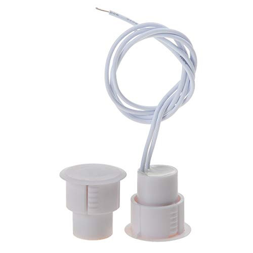 12Sets NC Mount Wired Door Window Sensor Magnetic Reed Switch Recessed Alarm Security System Access Control Normally Close White 12Sets NC Mount Wired Door Window Sensor Magnetic Reed Switch Recessed Alarm Security System Access Control Normally Close White