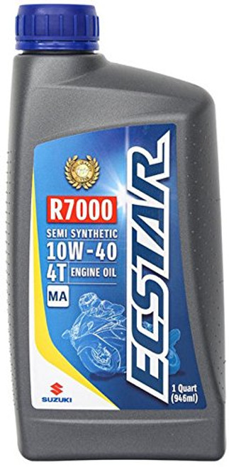 Suzuki ECSTAR R7000 Motorcycle Semi Synthetic Engine Oil 10W40 1 Quart Suzuki ECSTAR R7000 Motorcycle Semi Synthetic Engine Oil 10W40 1 Quart