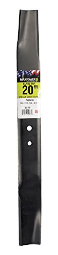 MaxPower 331460 Mower Blade for 20" Cut MTD/Cub Cadet/Troy Bilt Replaces 742-0123, 742-0123B, 942-0123, 942-0123B