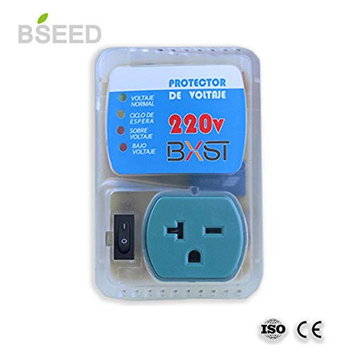 BSEED US Plug Home Appliance Surge Protector Voltage Brownout Outlet 220 V 4400 WATTS