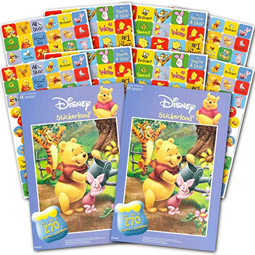 Winnie the Pooh Stickers ~ Over 500 Winnie the Pooh Reward Stickers, 8 Sticker Sheets (Winnie the Pooh Party Pack)