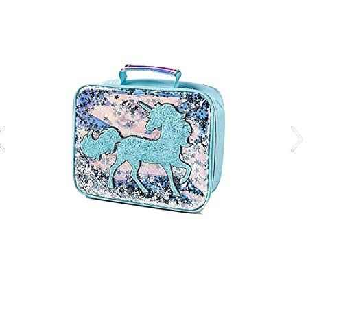 Justice Girls Shaky Unicorn Lunch Tote Magic Mint Poly