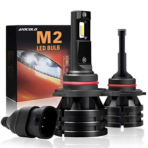 HOCOLO 9005 H10 HB3 9145 -LED Headlight Bulbs Mini Size 10,000LM Extremely Bright All-in-One Conversion Kit 6000K Cool White-1 Year Warranty (M2 Type-10000Lumen/Set White 6000K, HOCOLO_9005_High Beam)