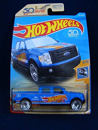 HOT Wheels 2009 Ford F-150 Blue Truck 50th HW 50 Race Team 287/365