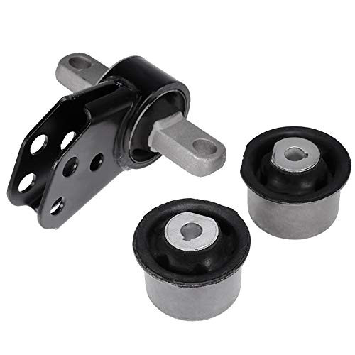 Front Differential Mount Set (1 Front Axle Mount + 2 Front Axle Bushing) for Jeep 2005-2010 Grand Cherokee 2006-2010 Commander Replace# 52114354AA 52089516AB